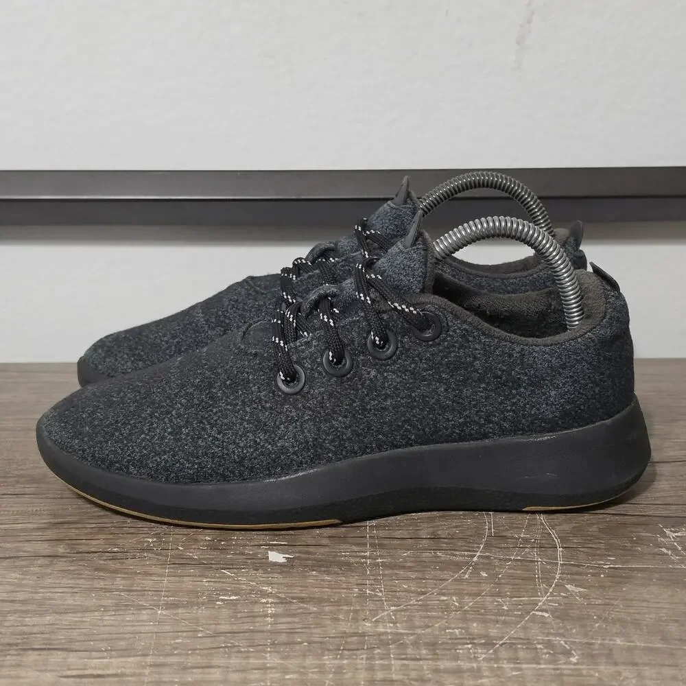 Allbirds Wool Runner Mizzles Women’s Casual Shoes Sneakers Size 8 Black/Green